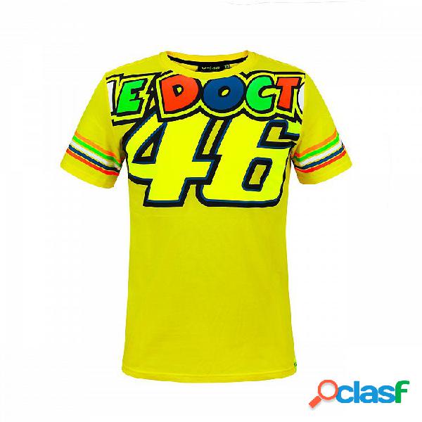 T-Shirt VR46 The Doctor 46 STRIPES Giallo