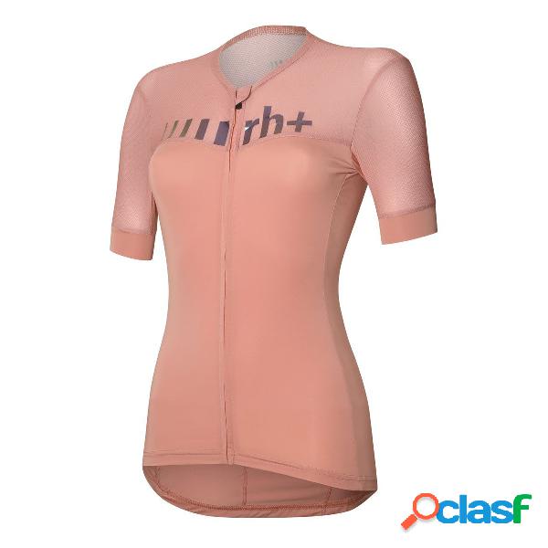 T-shirt Ciclismo Zero Rh Logo W (Colore: dark salmon-plummy,