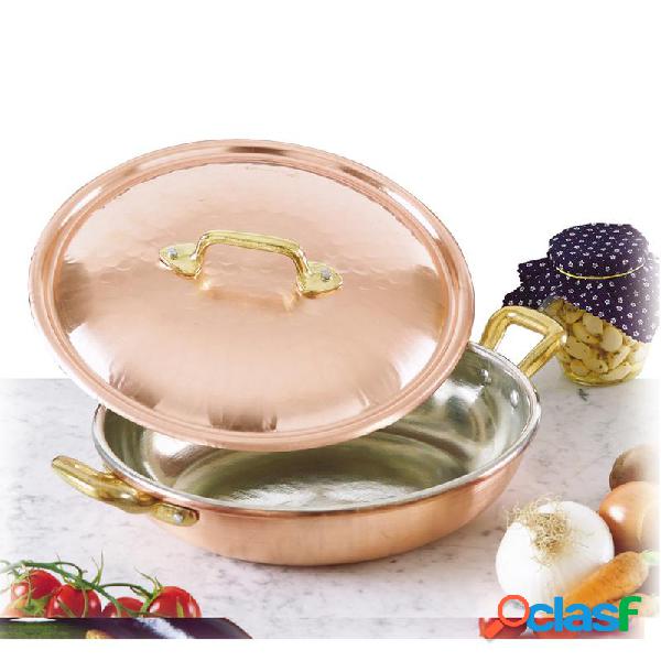 Tegame 2 manici Ø 36 cm realizzato in rame massiccio