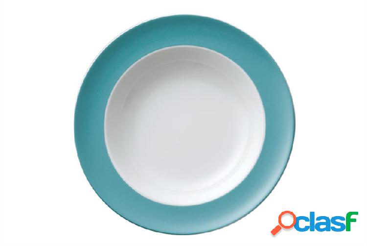 Thomas Piatto fondo Sunny Day Turquoise porcellana azzurro
