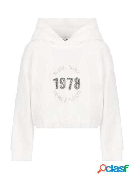 Topwear Be Your Change In Felpa Smooth Di Cotone Con