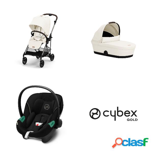 Trio Cybex Gold New Melio Tpe - Aton S2 - Cotton White