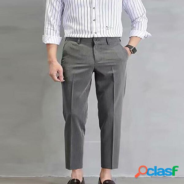 Uomo Sottile Casual Small Feet Pantaloni
