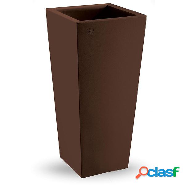 Vaso Genesis Quadrato Piccolo Brown - Vasi da esterni