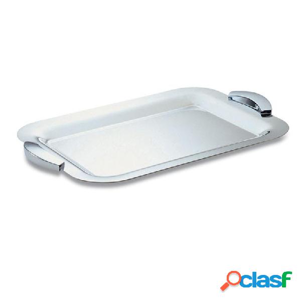Vassoio Rettangolare, vassoio da portata 38x27,5 cm acciaio
