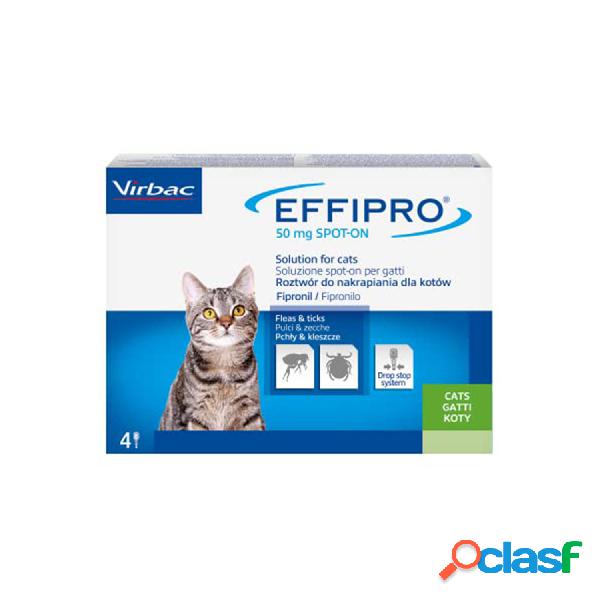 Virbac Effipro Spot-on per Gatti 4 pipette 50 mg