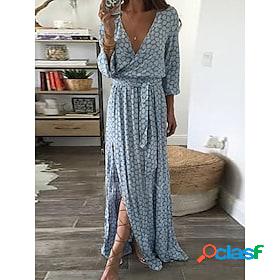 Womens Casual Dress Print Dress Long Dress Maxi Dress Casual