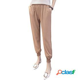 Womens Joggers Pants Trousers Black Pink khaki Fashion Side