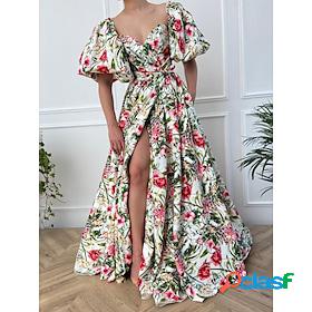 Womens Swing Dress Print Dress Long Dress Maxi Dress Fashion