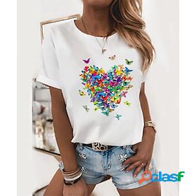Womens T shirt Tee Black and Green Butterfly Cat Butterfly