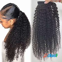 capelli intrecciati coda di cavallo donne naturali capelli