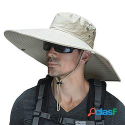cappello da sole a tesa larga upf50 cappello da pesca