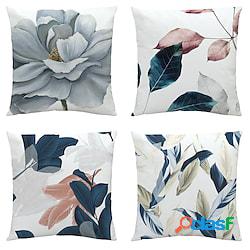 double side spring copertura del cuscino 4pc floreale foglia