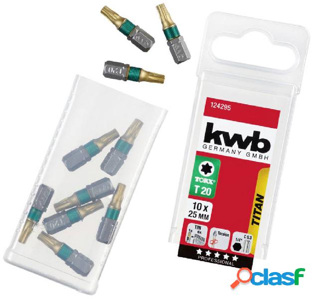 kwb 124295 Inserto TX T 20 Titanio C 6.3 10 pz.