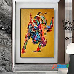 mintura fatti a mano toro dipinti ad olio su tela wall art