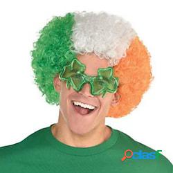 parrucca afro bandiera irlandese amscan - taglia unica