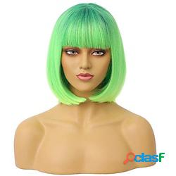 parrucche bob verdi parrucca verde ombre per le donne