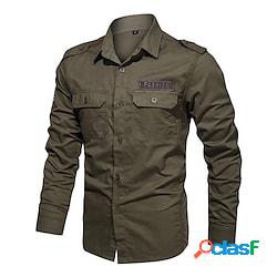 per uomo camicia da lavoro da caccia tattica camicia
