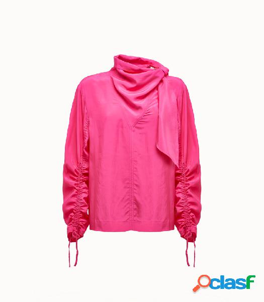 rodebjer camicia mona drapy colore fucsia