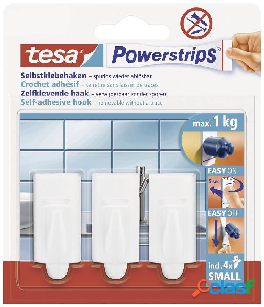 tesa POWERSTRIPS® Ganci adesivi Small Trend Bianco