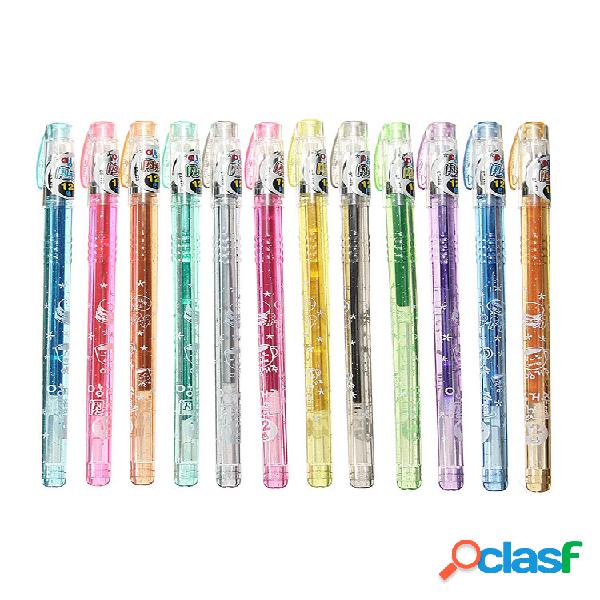 1 set 12 colori penna gel glitter penne asst scrapbooking