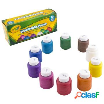 10 washable paint bottles pittura ad acqua multi 60 ml