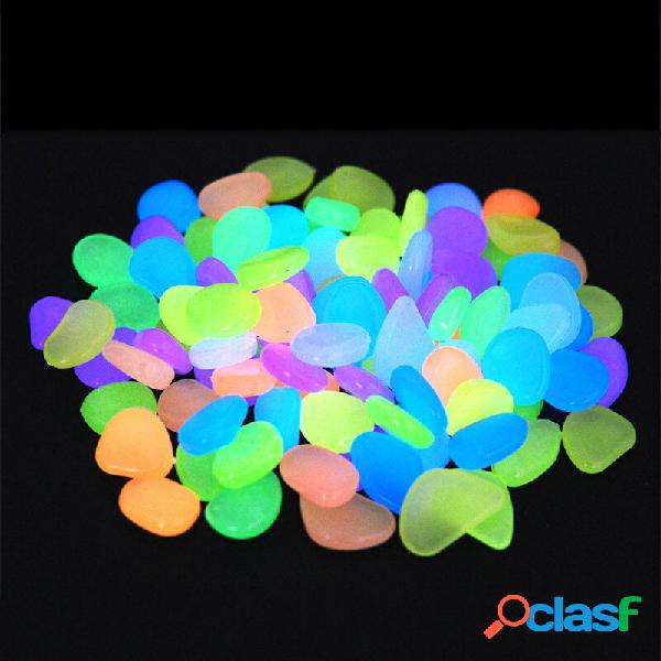 100pcs ciottoli luminosi giardino giardinaggio pietre