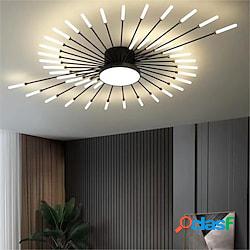 128cm plafoniere design singolo metallo led stile nordico