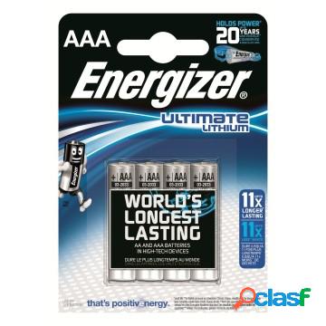 1x4 energizer ultimate lithium micro aaa 1,5v