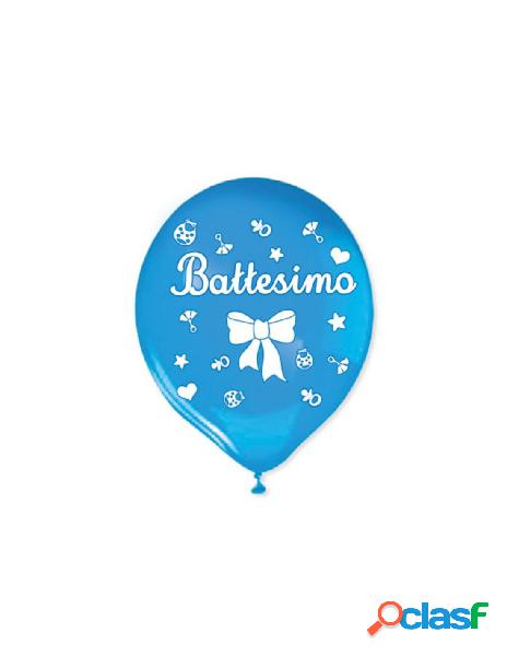 20 pall. large 12 (cm.30) battesimo celeste