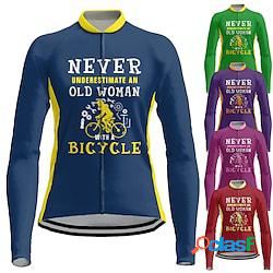 21Grams Per donna Maglia da ciclismo Manica lunga Bicicletta