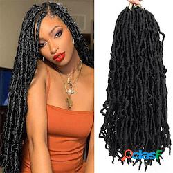 24 pollici faux locs capelli alluncinetto per donne nere 6