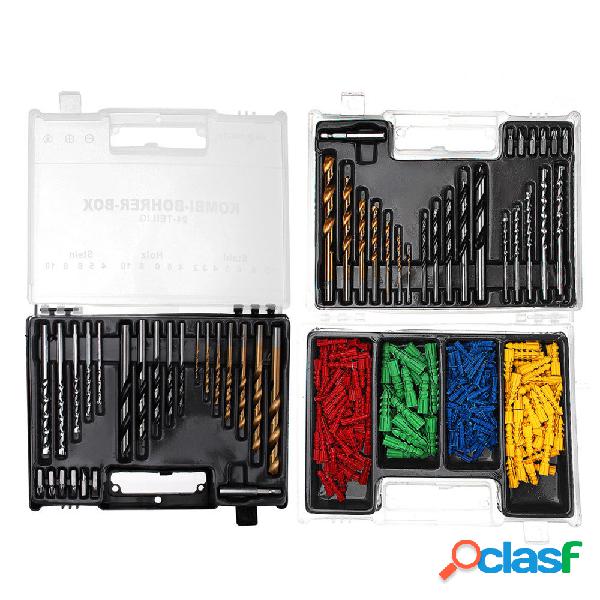 24pcs / 300pcs 2-10mm HSS Twist Drill Bit Set tasselli a