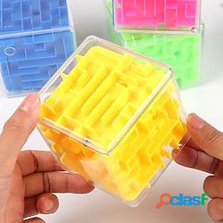 3d labirinto cubo magico trasparente puzzle a sei facce
