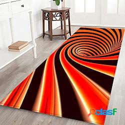 3d visual vertigo tappetino in flanella stampa rettangolare