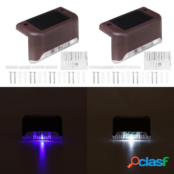 4PCS LED solare Luci di coperta per esterni impermeabile da