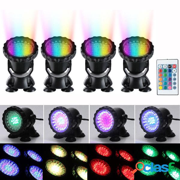 4pcs LED Lampade subacquee per piscina subacquea RGB Spot