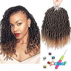 6 confezioni bomba twist crochet capelli 12 pollici