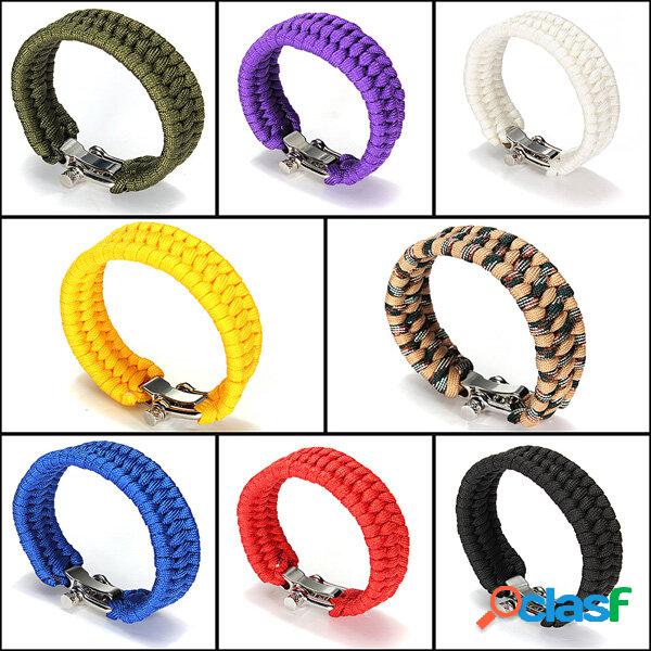 7 fili paracord braccialetto di corda cavo anello di mano