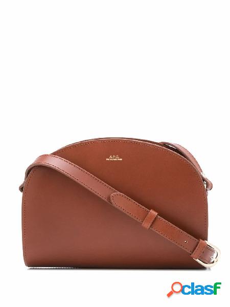 A.P.C. BORSA A SPALLA DONNA PXAWVF61048CAD PELLE MARRONE
