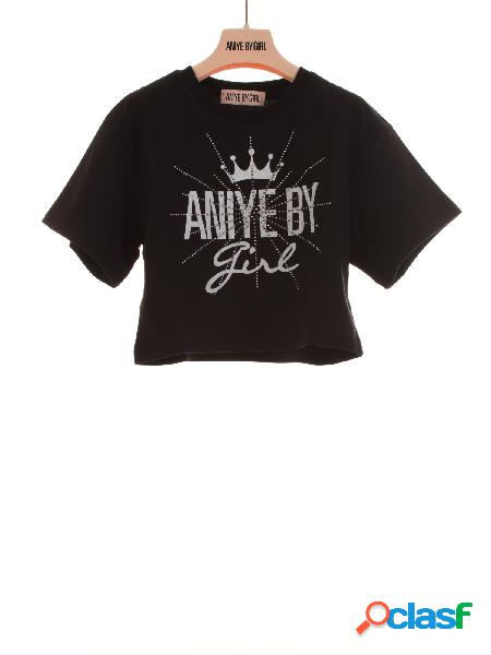 ANIYE BY GIRL T-shirt con stampa NERO
