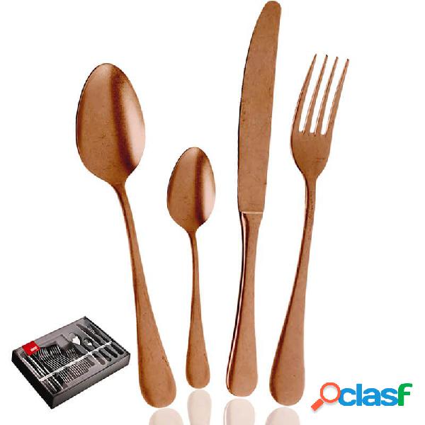 Abert Matisse Copper Vintage Set Posate Set 24 Pezzi in