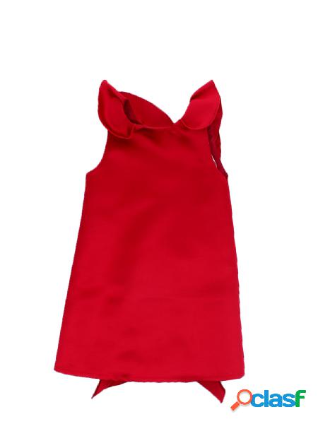 Abito Bambina ELISABETTA FRANCHI Rosso 35 Corto douchesse