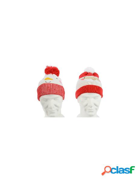 Acr cuffed hat children 2ass, colour: red/white, size: