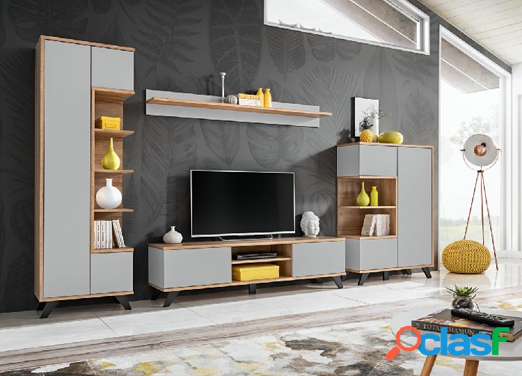 Adastra - Parete attrezzata mobili soggiorno con porta tv