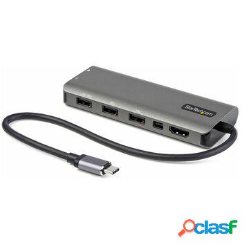 Adattatore multiporta usb-c a hdmi o mini displayport 4k