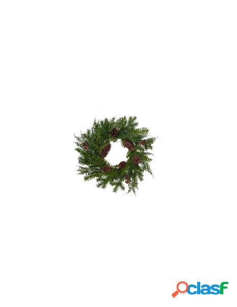 Amicasa - corona natalizia amicasa 071724 con pigne verde