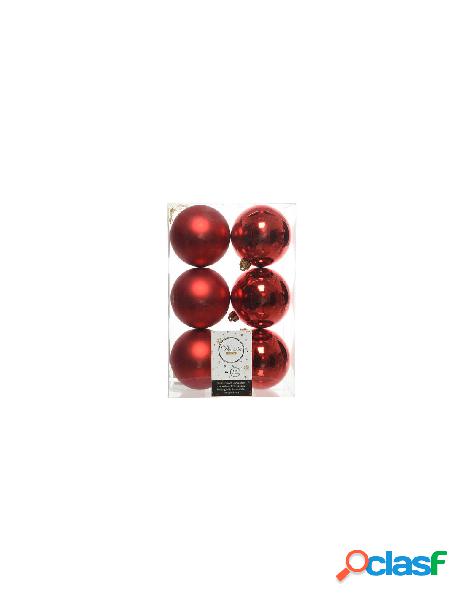 Amicasa - palline albero amicasa 9022052 sfera mix red