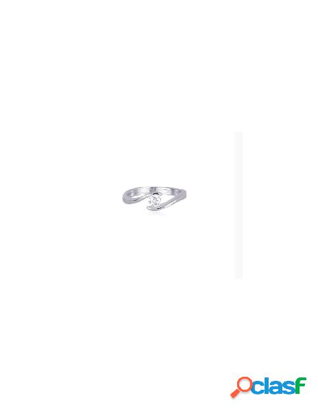 Anello MABINA in argento 925 con zircone solitario - 523089