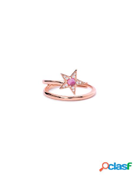 Anello MABINA in argento 925 rosato Starlet 523279